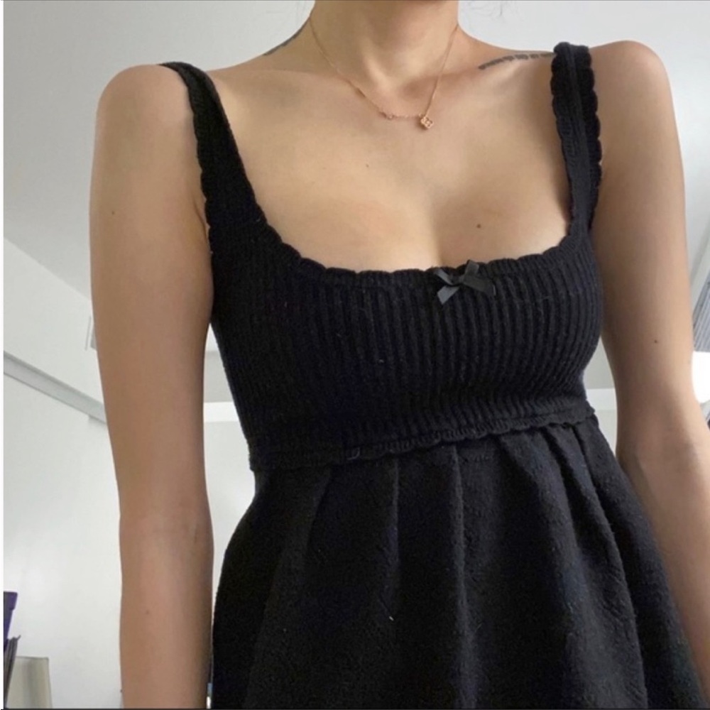 For Love & Lemons Pointelle Mini Dress - Picture 2 of 14